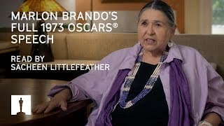 Sacheen Littlefeather Reads Marlon Brando’s Full 1973 Oscars® Speech